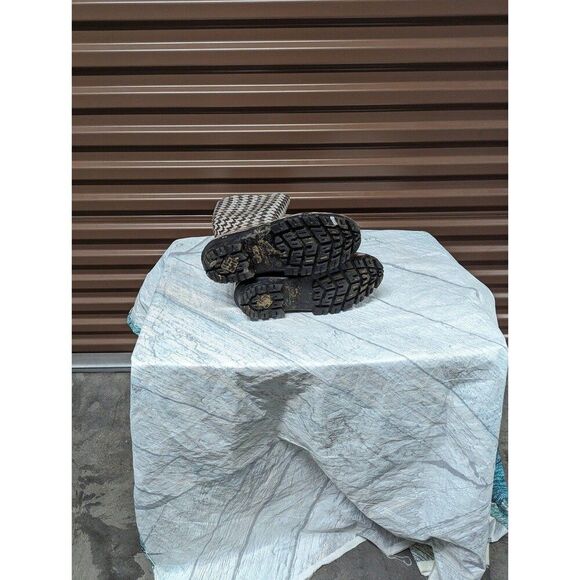 Columbia Women's Size 8 black and white houndstooth tall rain cold weather boots - Picture 5 of 6